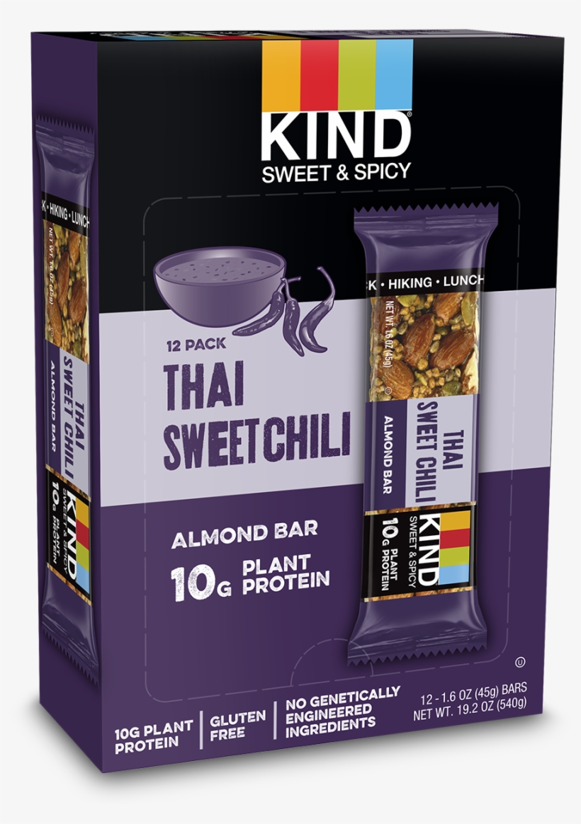 Null - Kind Sweet & Spicy Sweet Cayenne Bbq Almond Bar, transparent png #7806659