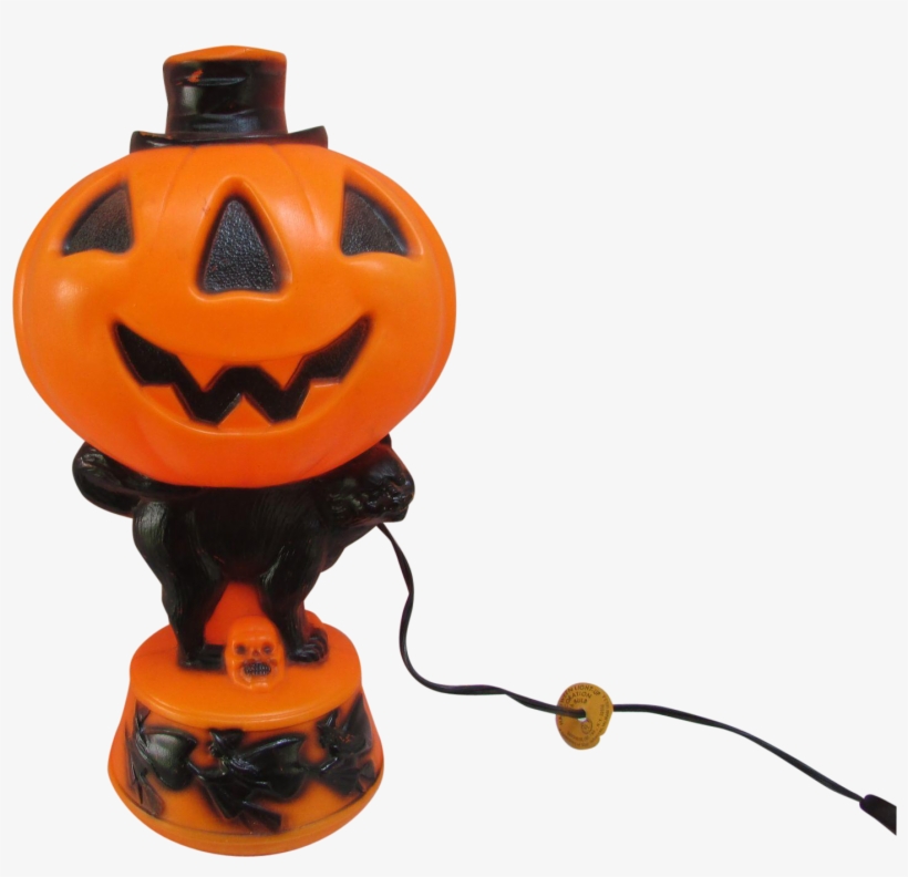 This Is A Very Nice Vintage Halloween Decoration A - Jack-o'-lantern, transparent png #7807251
