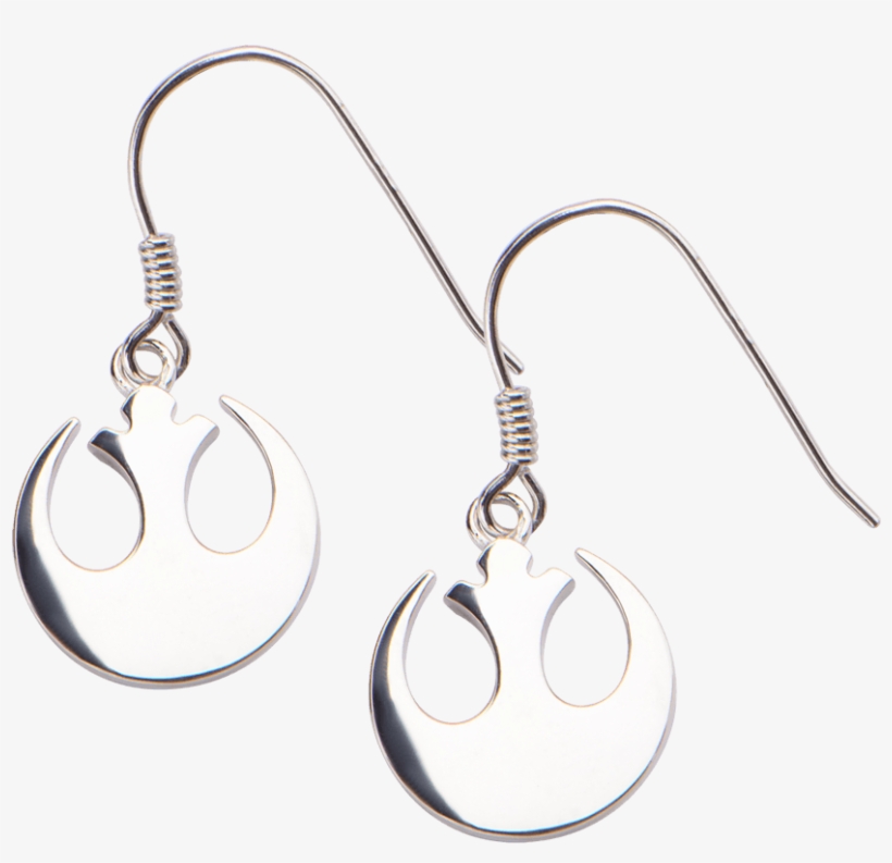Star Wars Rebel Alliance Sterling Silver Dangle Earrings - Earrings, transparent png #7807539