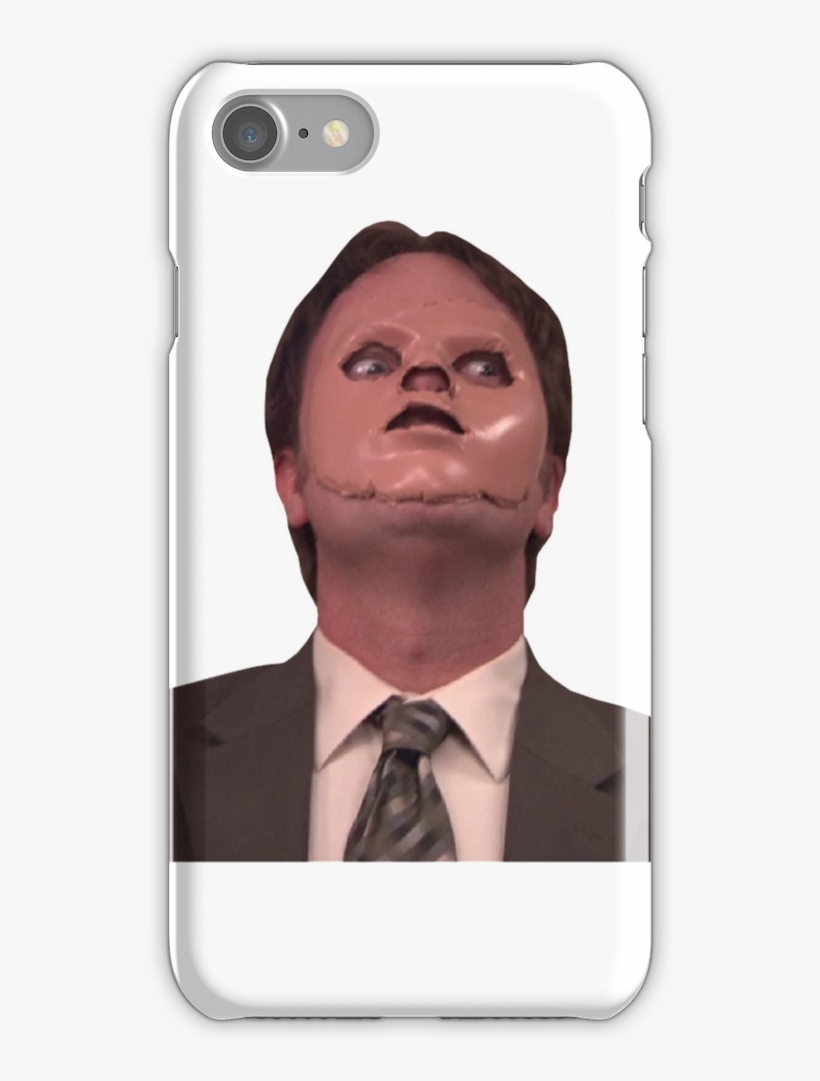 Dwight Schrute Cpr Mask Funny Iphone 7 Snap Case - Funny Face Mask Memes, transparent png #7807605