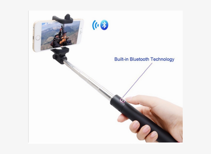 Cooke Bluetooth Selfie Stick, transparent png #7807741