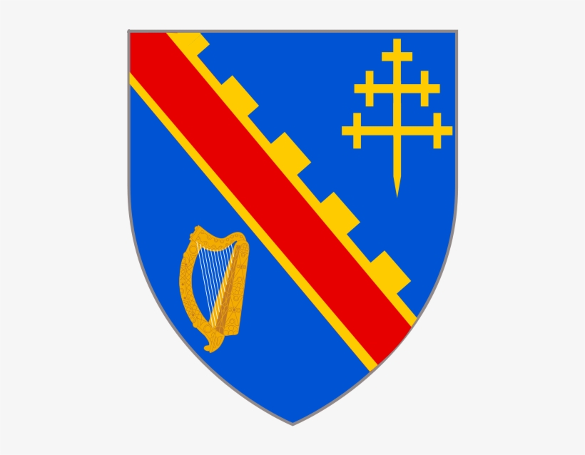 Carlow - Kildare Coat Of Arms, transparent png #7808527