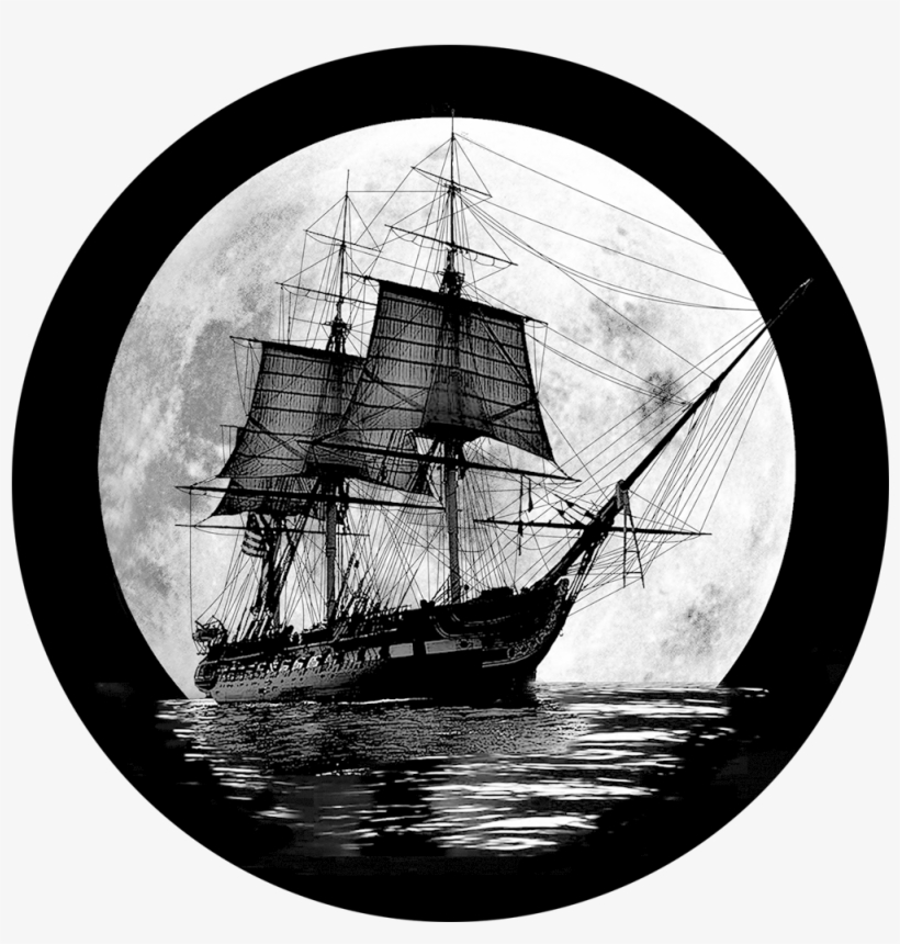 Apollo Design Sr-6186 Sailor's Moon B&w Superresolution - Full Rigged Pinnace, transparent png #7808951