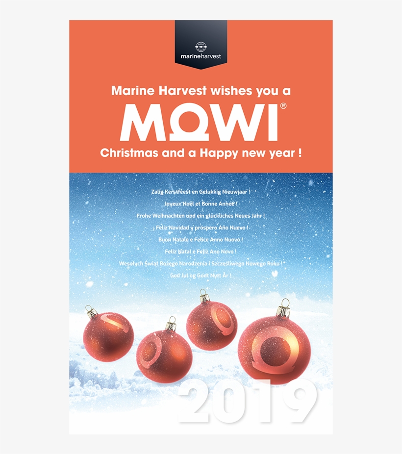 Marine Harvest Sterk Wishes You A Merry Christmas, - Christmas Ornament, transparent png #7809081