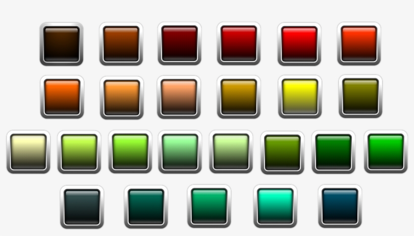 Button, Icon, Square, Colorful, Edge - Art, transparent png #7809255