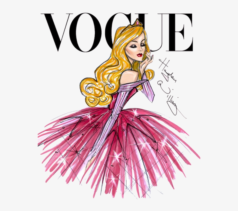 Vector Royalty Free Drawing Topic Disney Princess - Aurora Vogue, transparent png #7810083