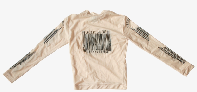 90s Vintage Jean Paul Gaultier Stretch Barcode Nude, transparent png #7810563