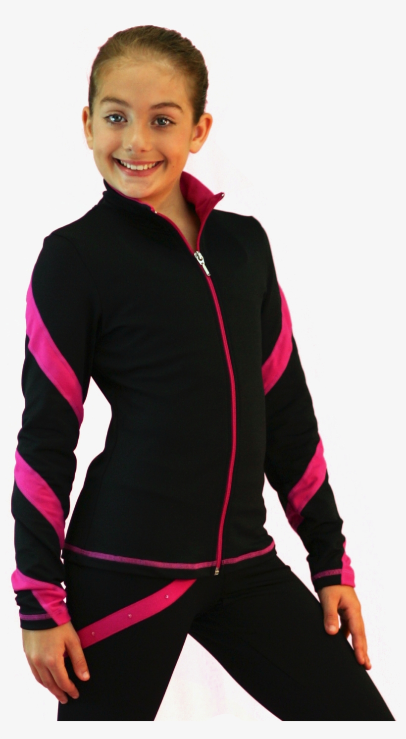 Chloe Noel Eiskunstlauf Jacke Pink Swirls Fleece - Chloe Noel Outfits, transparent png #7810665