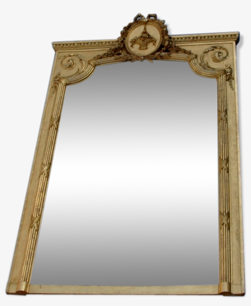 Gold Mirror Nineteenth 170x105cm - Mirror, transparent png #7810963