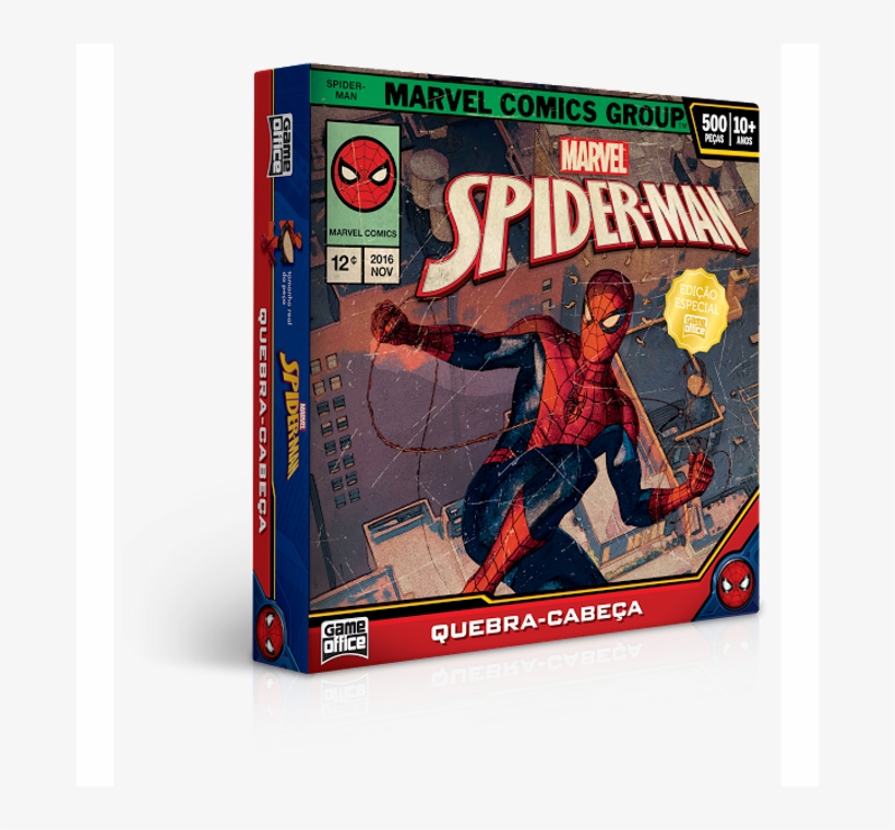 Qc 500 Pecas Homem Aranha Edicao Especial Embalagem - Quebra Cabeça Spider Man, transparent png #7811477