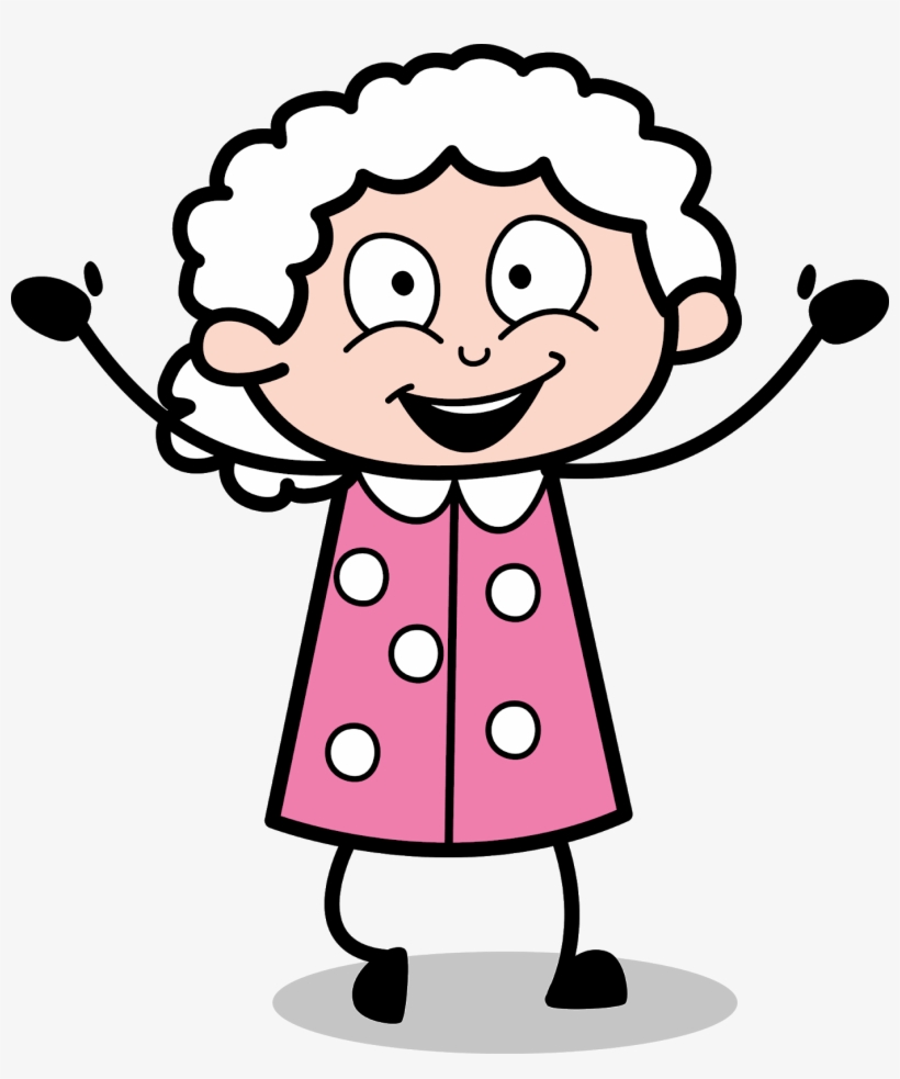 Granny - Cartoon Yoga Old Lady, transparent png #7812269