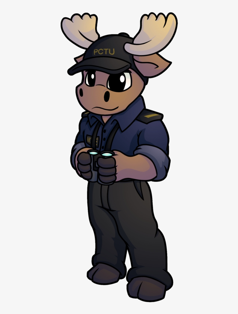Bridge Officer Moose By Fuzzt0ne Bridge Officer Moose - Cartoon, transparent png #7813155