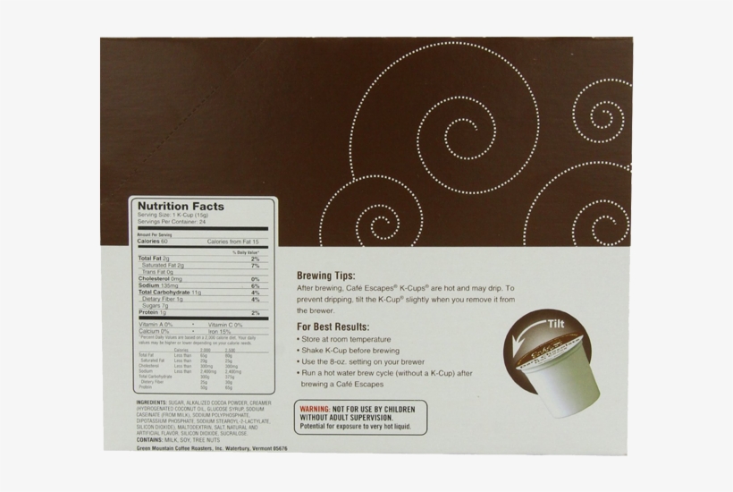 Cafe Escapes Hot Cocoa, Dark Chocolate - Brochure, transparent png #7813247