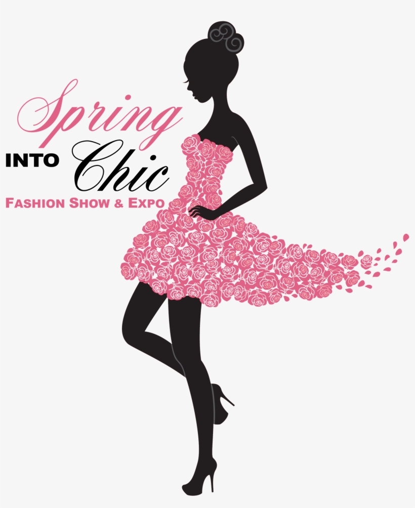 'spring Into Chic' Fashion Show - Silhouette Rose Girl, transparent png #7813311