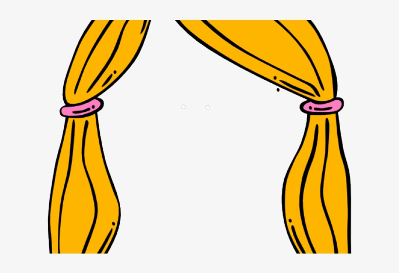 Long Hair Clipart Pigtails - Cartoon Girl Face, transparent png #7813379