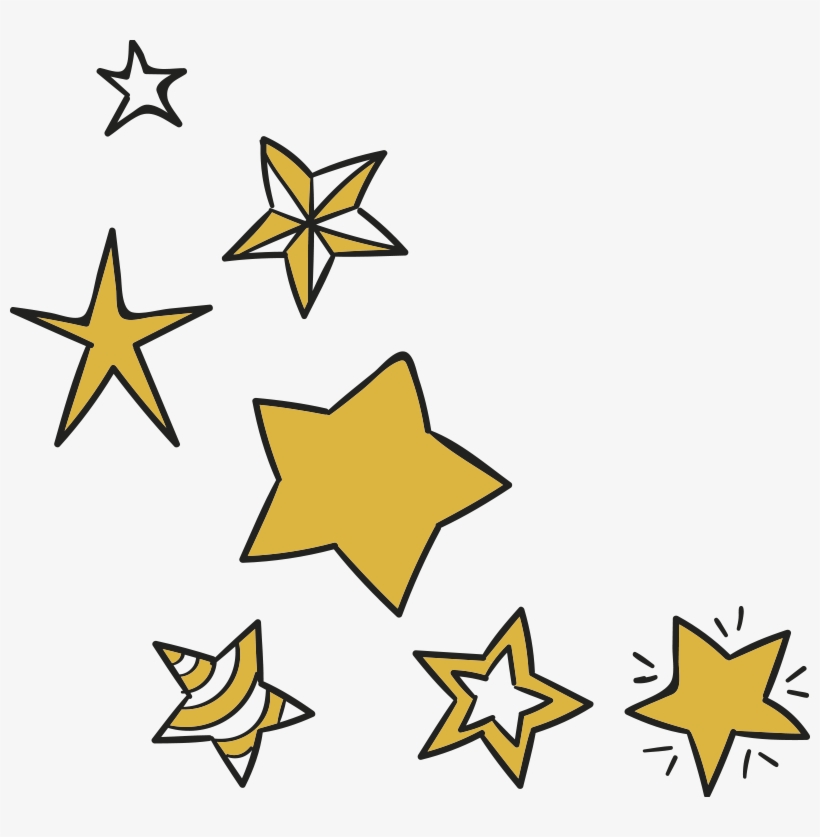 Vinilo Decorativo Formas Geométricas Estrellitas - Coloring Book, transparent png #7813540