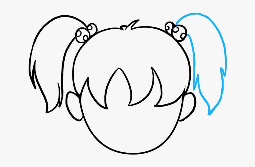 680 X 678 3 - Hair Simple Drawing, transparent png #7813677