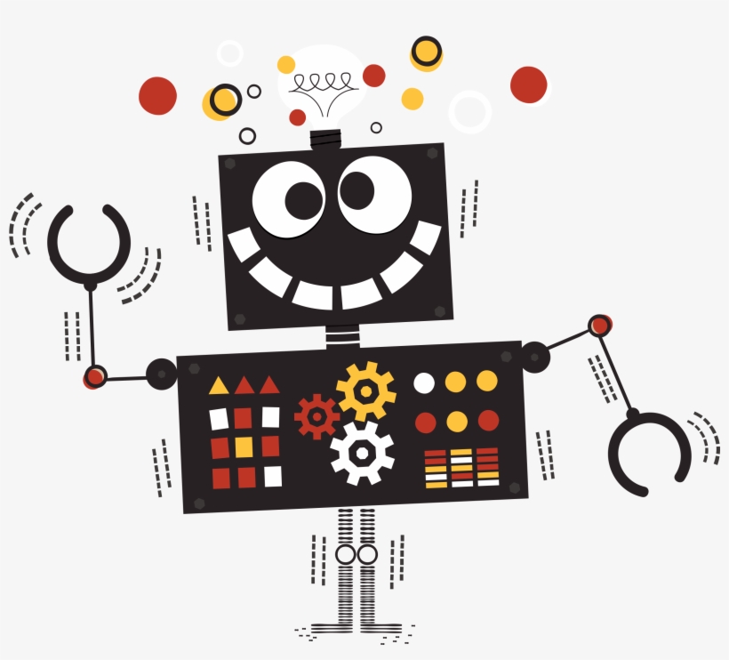 Tattly Psyched Robot Steve Mack 00 V=1531752880 - Robot, transparent png #7814066