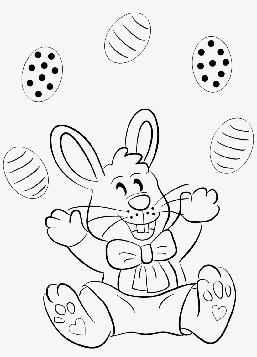 This Free Icons Png Design Of Easter Bunny Line Art, transparent png #7814071