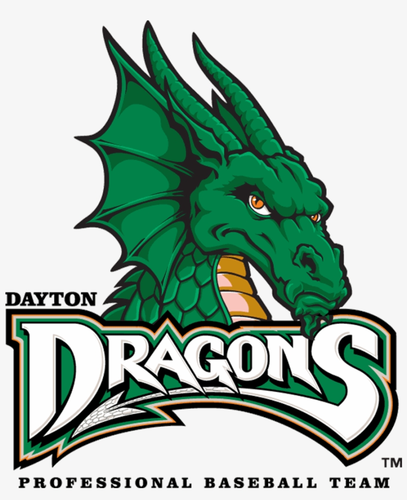 The Minor League Baseball Franchise The Dayton Dragons - Dayton Dragons Logo, transparent png #7814407