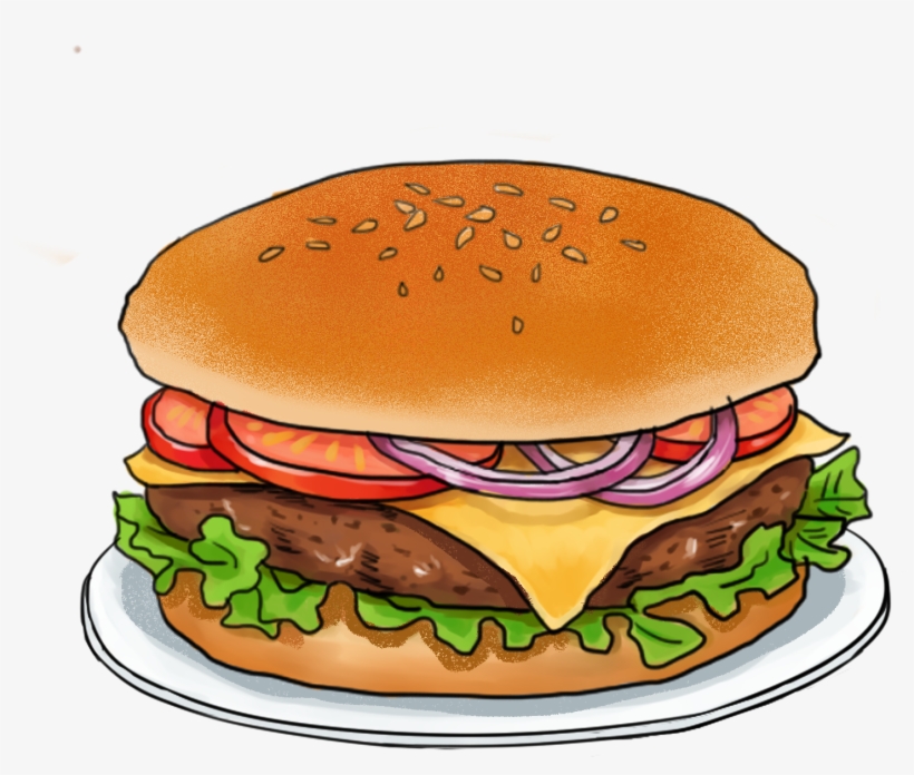 Element Vector Cuisine Illustrator Png And Psd - Cheeseburger, transparent png #7815531