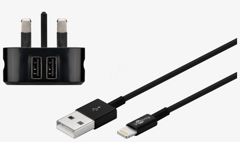 Apple Lightning Charging Kit Goobay - Usb Cable, transparent png #7815622