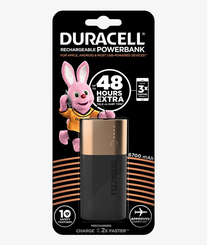 Power Bank Up To 48 Hours Extra Talk Or Surf Time - Duracell 3350, transparent png #7815820