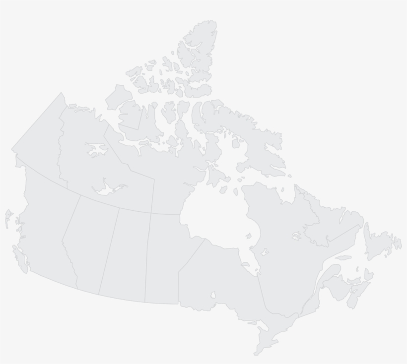 Map Of Canada - Canada Black Map, transparent png #7815861