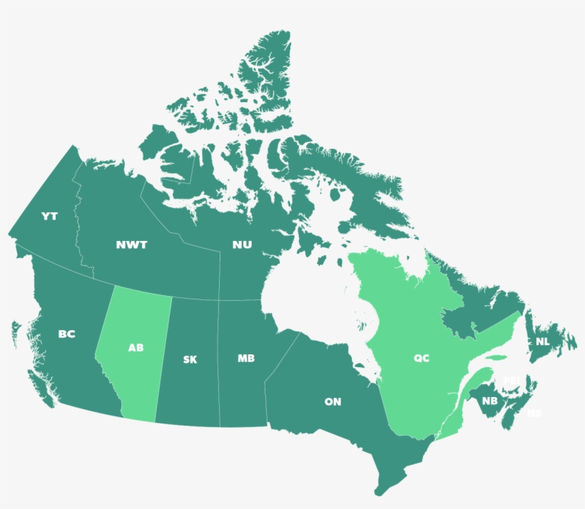 Minimum Age Canada - 6 Economic Regions Of Canada, transparent png #7816002