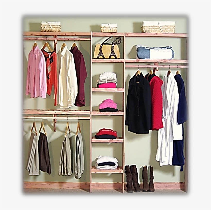 Aromatic Red Cedar 10' Deluxe Ventilated Wall Kit - Closet, transparent png #7816374