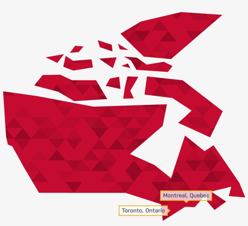 Advarra Canada Map - North America Vector Simple, transparent png #7816567