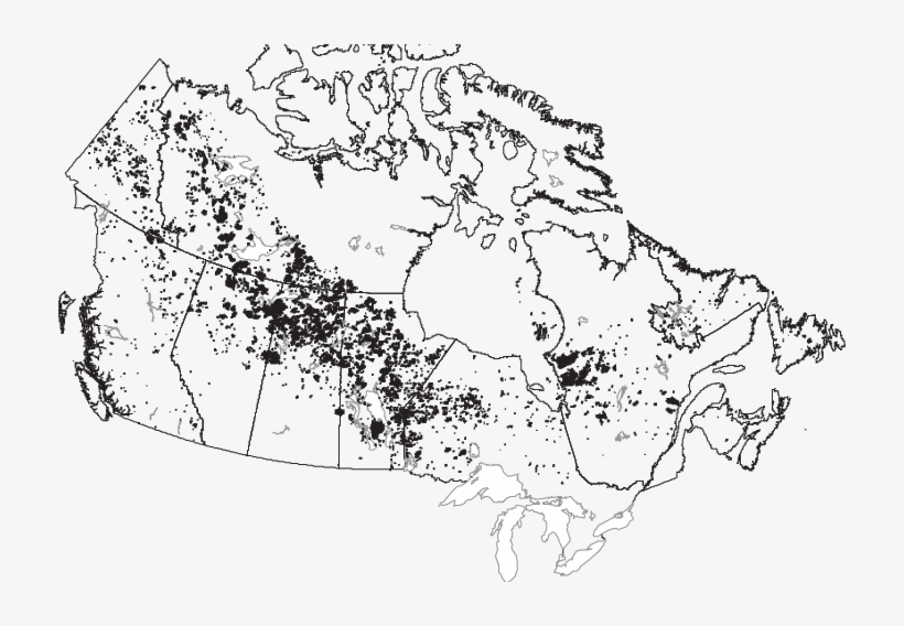 Map Of Large Fires In Canada, 1980 - Blank North America Map With States, transparent png #7816717