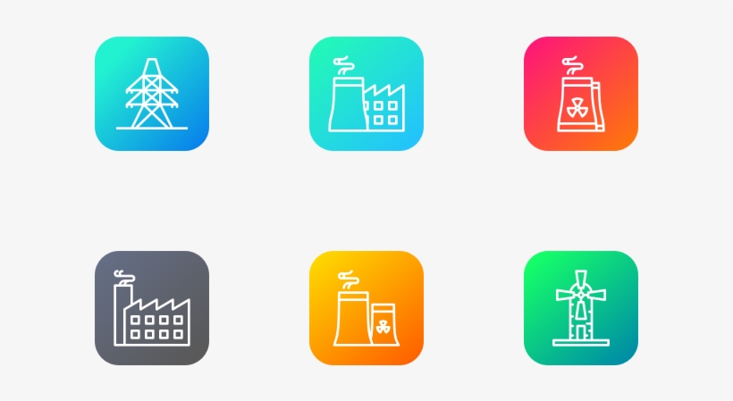 Industry Icon Pack - Electric Blue, transparent png #7817521