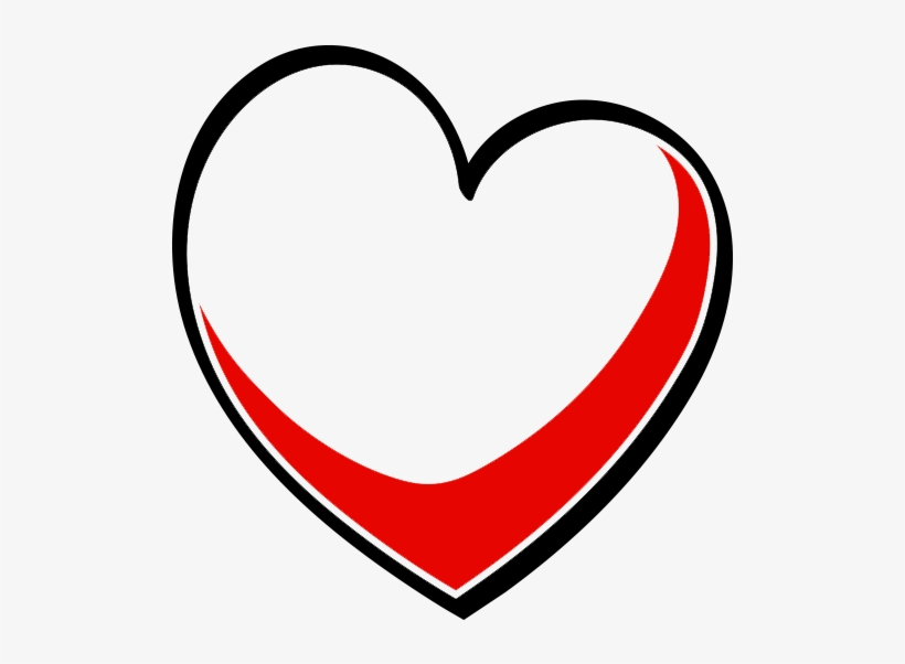 Outline Heart Png Clipart Transparent - Heart, transparent png #7817609