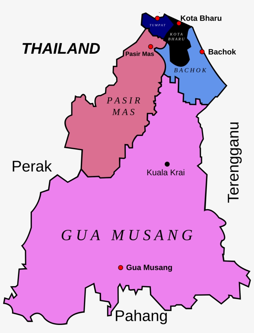 This Free Icons Png Design Of Map Of Kelantan,, transparent png #7817822