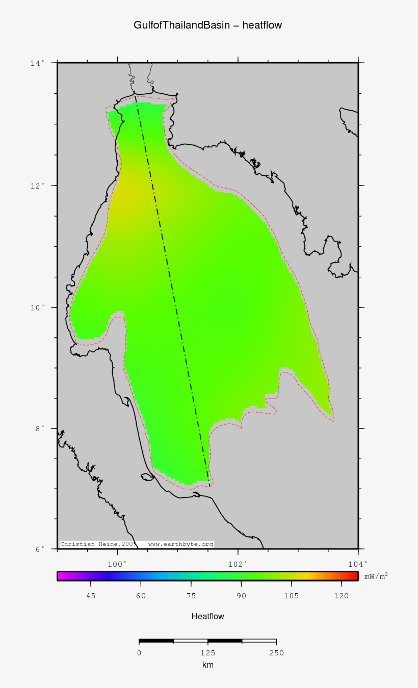 Gulf Of Thailand Basin Location Map - Atlas, transparent png #7818119