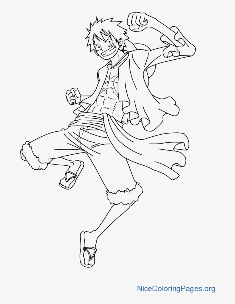 Monkey D Luffy Coloring Pages M7, transparent png #7818149
