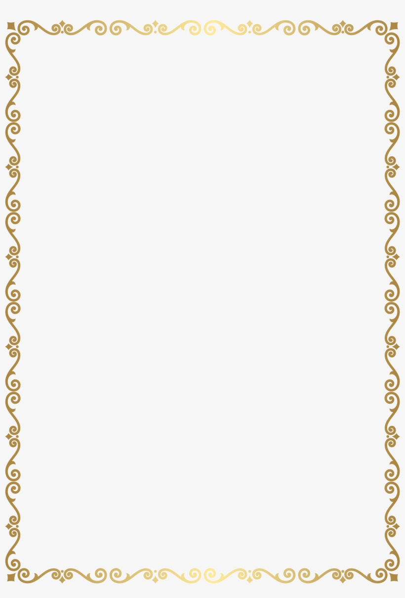 Border Frame Golden Transparent Clip Art Image Gallery - Transparent Golden Border Frames, transparent png #7818183