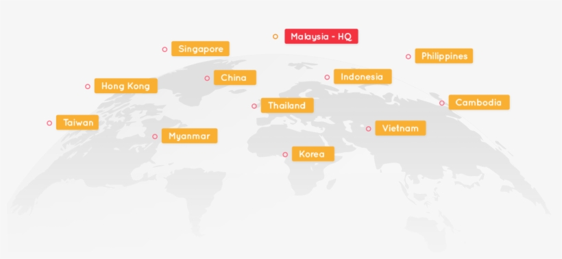 We Are Currently In Malaysia, Singapore, Indonesia, - World Map, transparent png #7818345