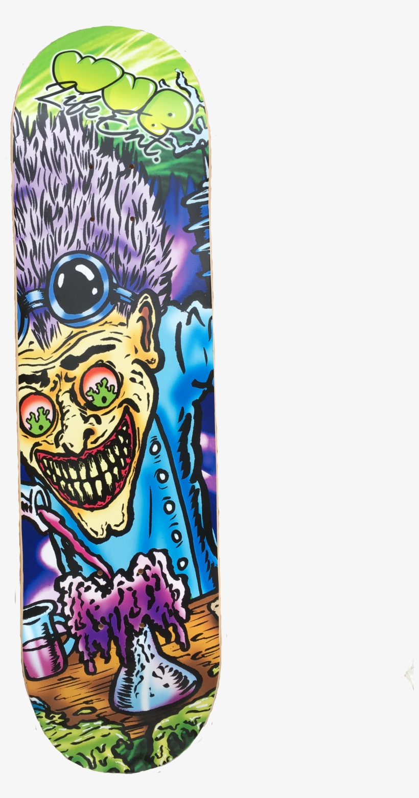 Mad Scientist - Hoodie $45 - 00 - Image Of Wub Life - Skateboard Deck, transparent png #7818598