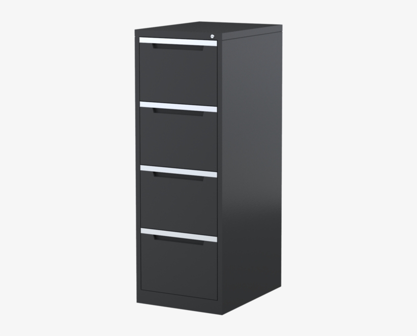 4 Drawer Vertical Filing Cabinet - Chest Of Drawers, transparent png #7818993