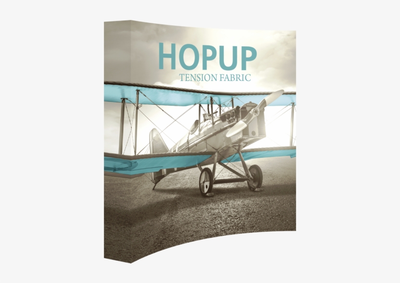 Hopup Tension Fabric Banner Stand 3×3 Curved - Hop Up Display, transparent png #7819059