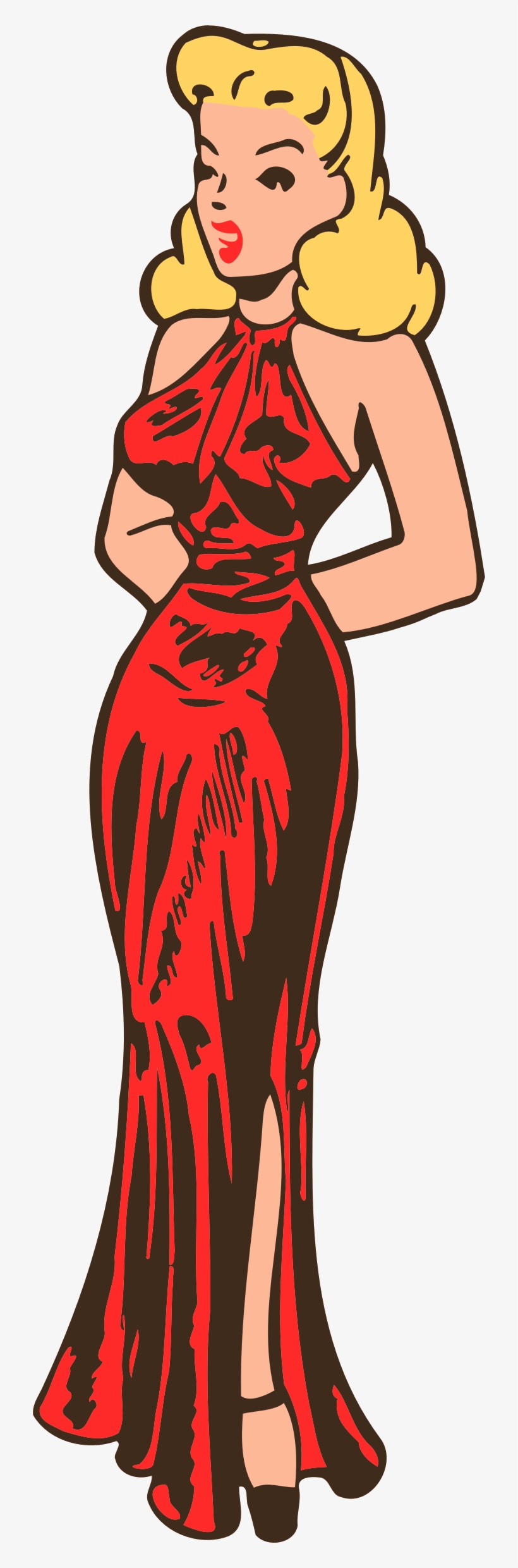 Free Clipart Of A St Patricks Day Border Of Shamrock - Glamorous Lady Clipart, transparent png #7819810