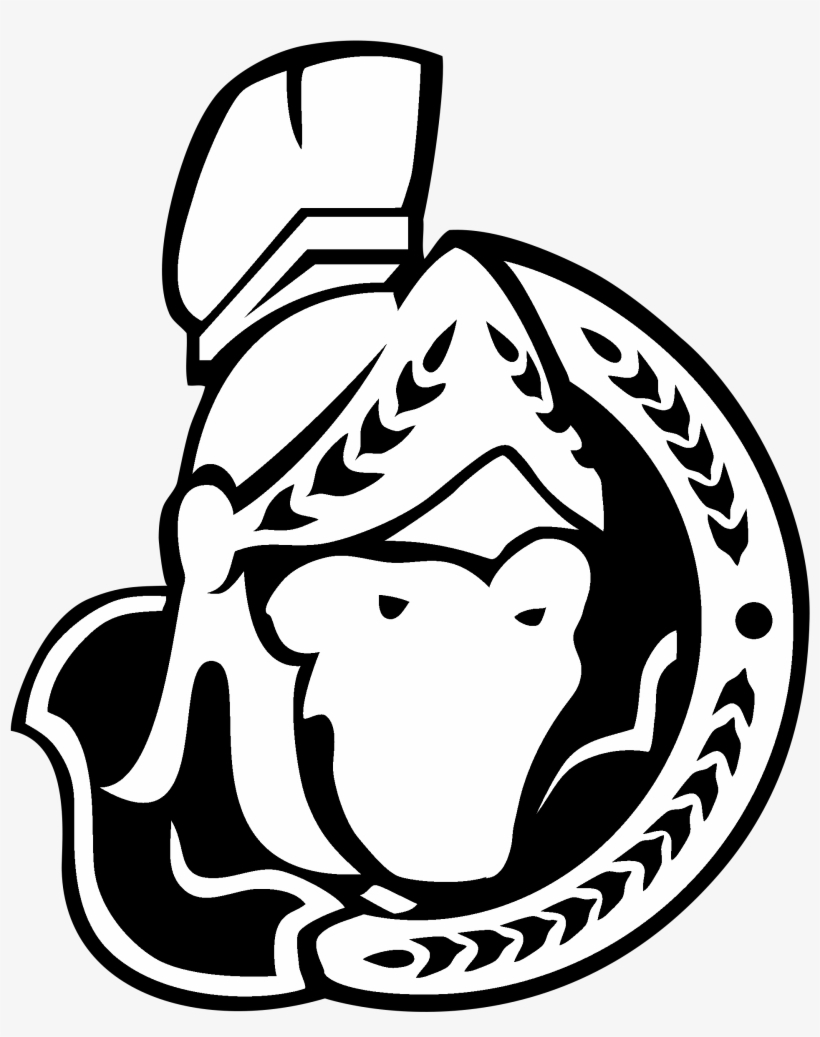 Ottawa Senators Logo Black And White - Ottawa Senators Logo 2006, transparent png #7819815