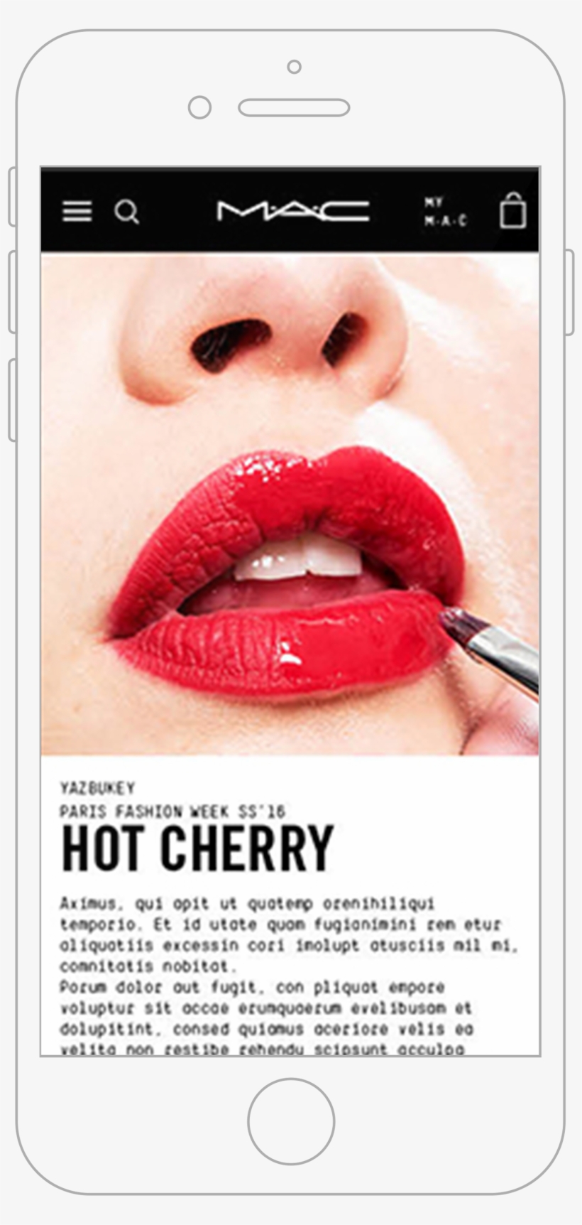 Landing Page Designed For Fashion Week Make-up Trends - Lip Care, transparent png #7821173