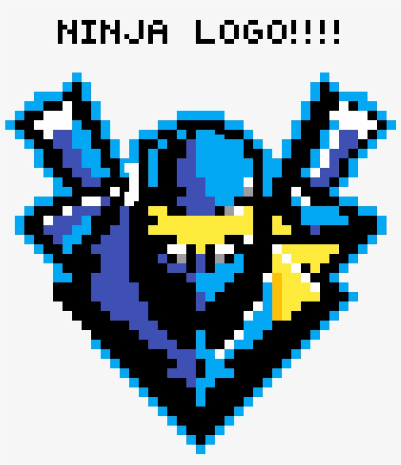 Ninja Logo - Pixel Art Fortnite Ninja, transparent png #7821210