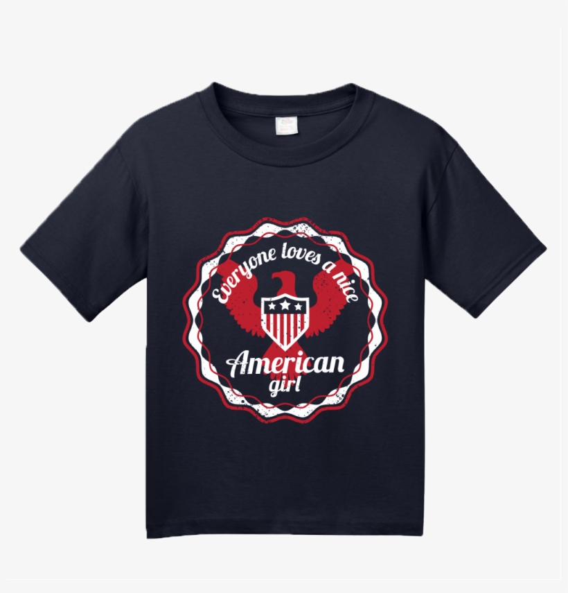 Youth Navy Everyone Loves A Nice American Girl - Cello Shirts, transparent png #7821214