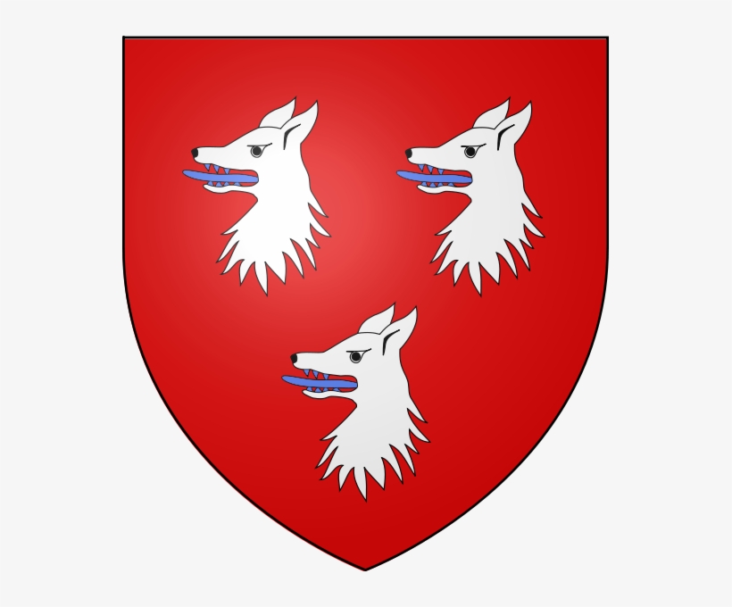 Robertson Of Struan / Strowan Gules, Three Wolves' - Wolf Head Coat Of Arms, transparent png #7821313