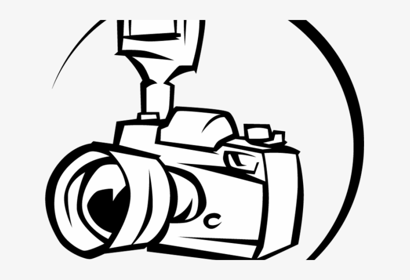 Video Camera Clipart Black And White - Clip Art Camera Png, transparent png #7821541