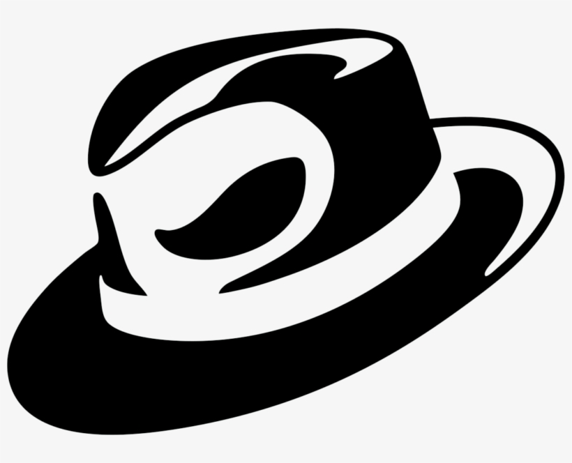 Free Cowboy Hat Clipart Black And White Hd Images Download - Logo Topi Hitam Putih, transparent png #7822122